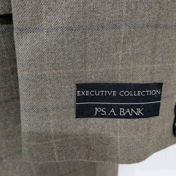 NWT - JAB  Silk / Wool  🌝 Blazer Suit Top Jacket // Olive Plaid - 44R - Picture 2 of 9